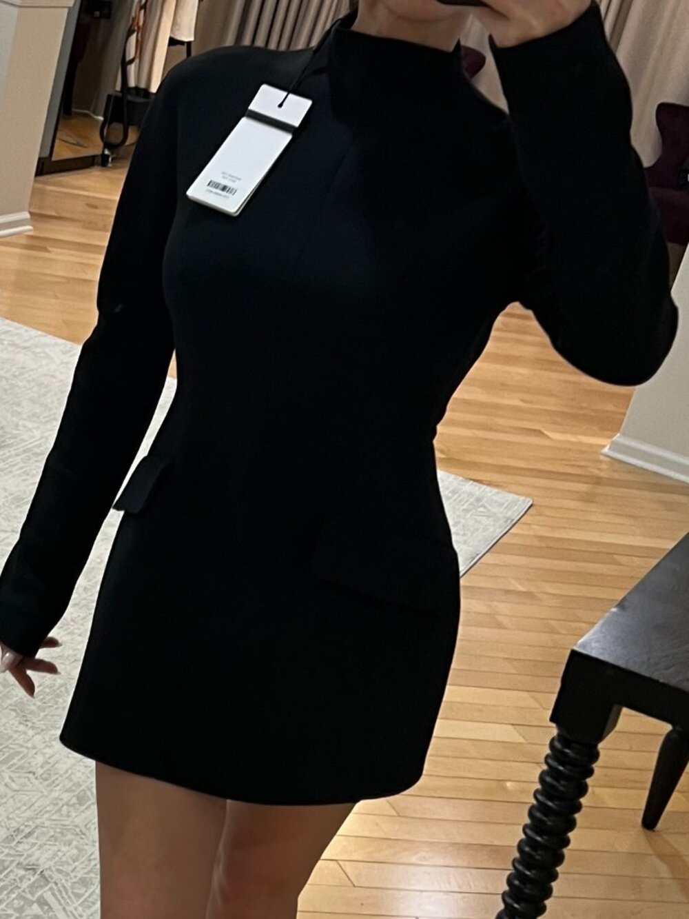Tefrite Long Sleeve Jersey Minidress - Picture 5 of 9